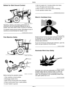 Alternative view of John Deere W235 Rotary Self-Propelled Windrower (Export) Operator's Manual (OMFH343725)