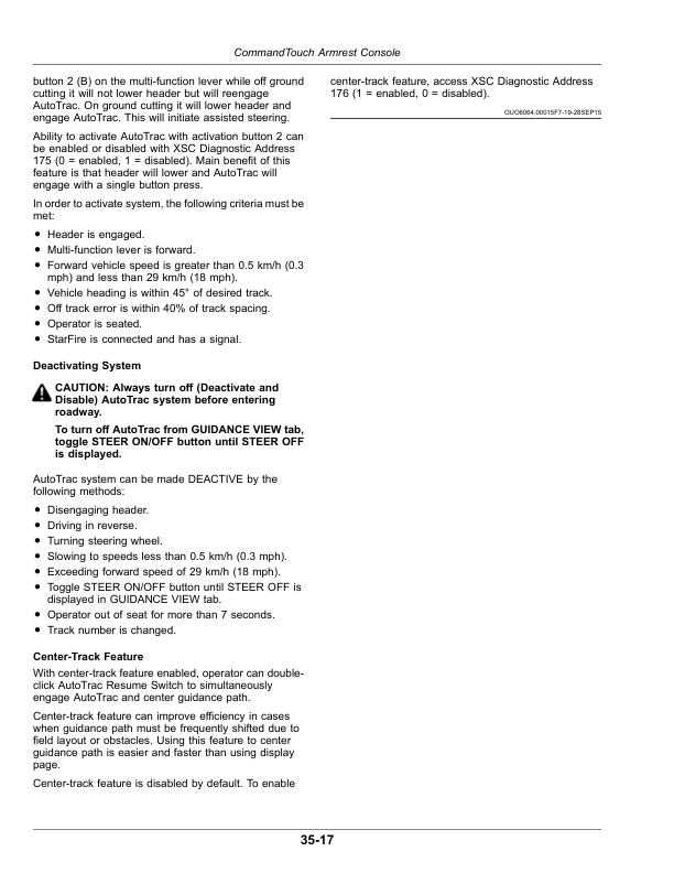 John Deere W260 Rotary Self-Propelled Windrower (Export) Operator's Manual (OMFH343731) - Image 2