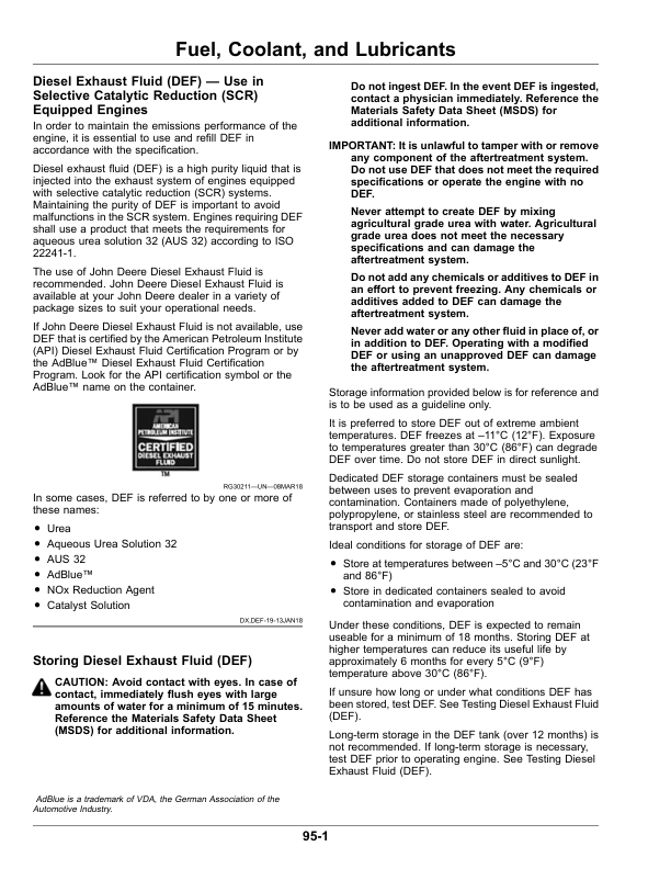John Deere W260 Rotary Self-Propelled Windrower (Export) Operator's Manual (OMFH343731) - Image 3