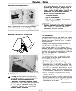 Alternative view of John Deere 450E Round Baler (North American) Operator's Manual (OMFH343741)