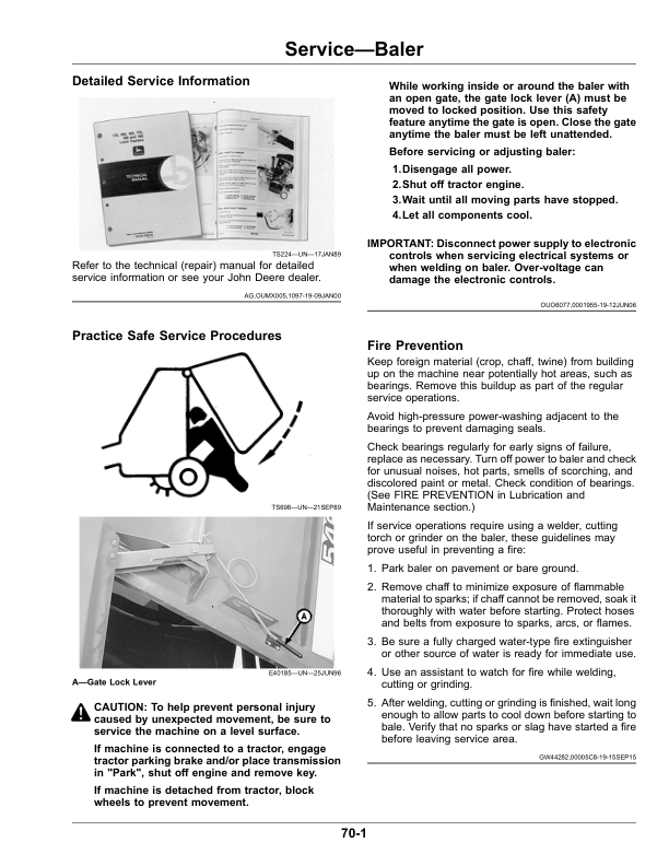 John Deere 450E Round Baler (North American) Operator's Manual (OMFH343741) - Image 2