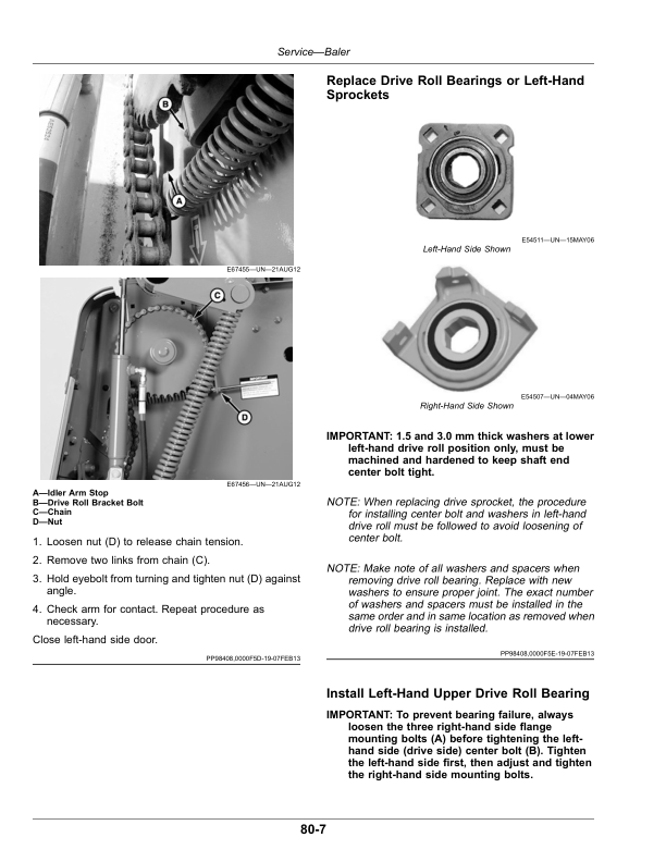 John Deere 450M, 550M Round Balers (460001-) (Export Edition) Operator's Manual (OMFH343749) - Image 2