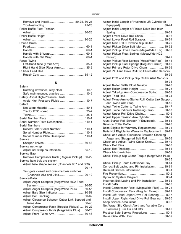 John Deere 450M, 550M Round Balers (460001-) (Export Edition) Operator's Manual (OMFH343749) - Image 4