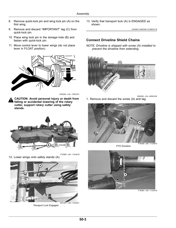 John Deere E12, E15, M15, M20, R10, R15, R20 Flex-Wing Rotary Cutters (000001-) (North America) Operator's Manual (OMFH344850) - Image 3