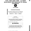 John Deere S250, S300, S350, C300/C350, C400, C450, C500, R400, 500R , R500 Series MoCo OM Addendum for Mower Conditioner Operator's Manual (OMFH347411E)