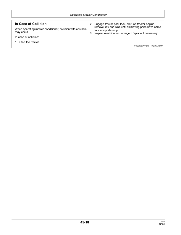 John Deere R310R, R350R Mower-Conditioners (European Edition) Operator's Manual (OMFH347667) - Image 3