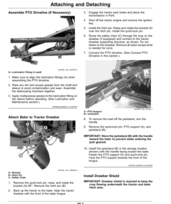 Alternative view of John Deere 451M, 451R, 551M Round Balers (North American) Operator's Manual (OMFH348249)