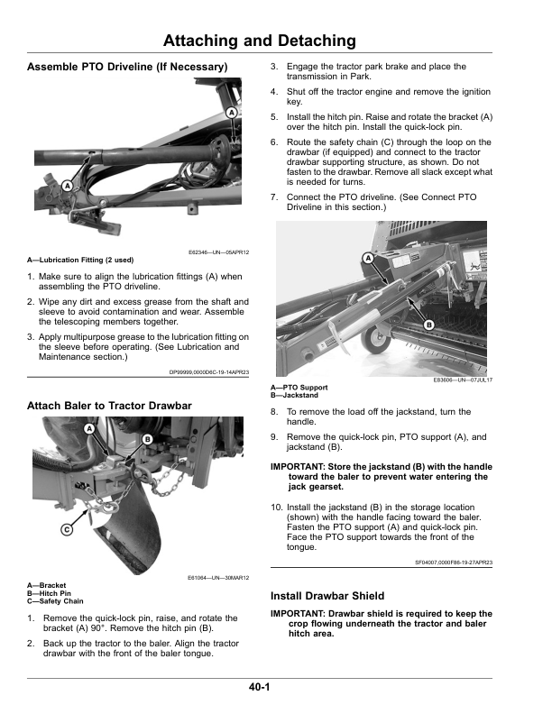 John Deere 451M, 451R, 551M Round Balers (North American) Operator's Manual (OMFH348249) - Image 2