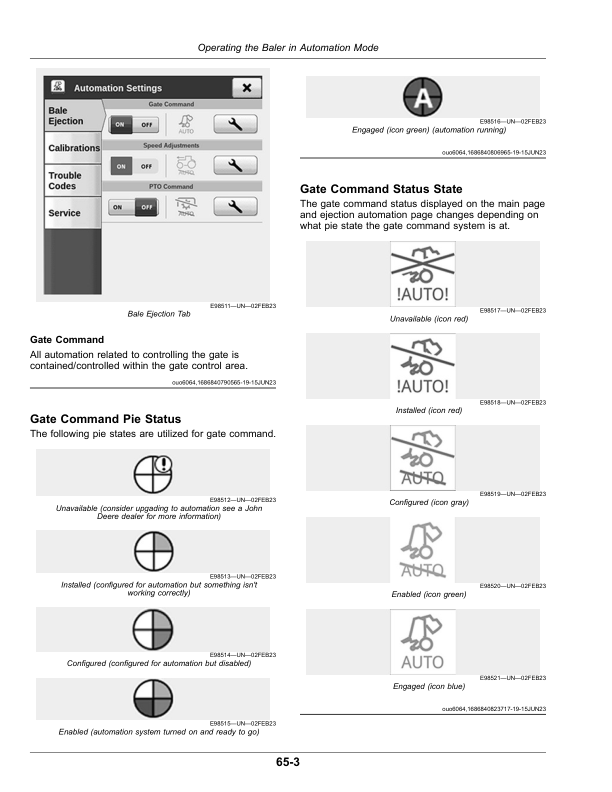 John Deere 451M, 451R, 551M Round Balers (Export Edition) Operator's Manual (OMFH348250) - Image 2