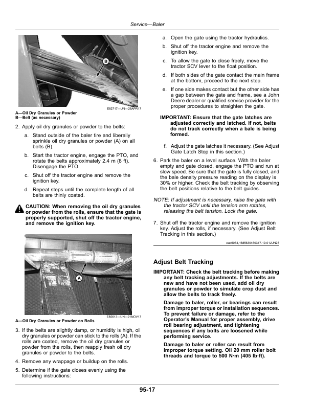 John Deere 451M, 451R, 551M Round Balers (Export Edition) Operator's Manual (OMFH348250) - Image 3
