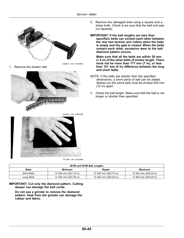 John Deere 451M, 451R, 551M Round Balers (Export Edition) Operator's Manual (OMFH348250) - Image 4