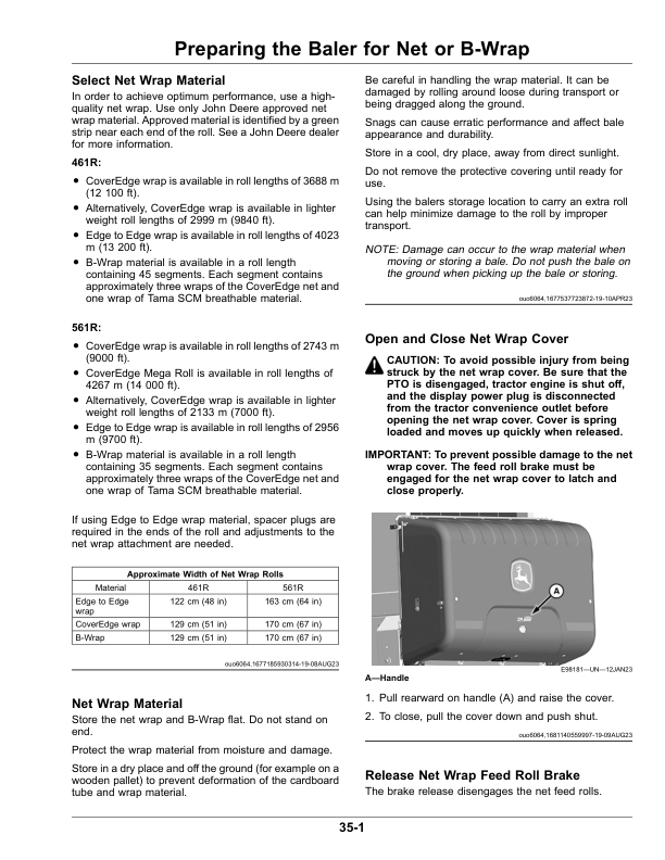 John Deere 461R, 561R Round Balers (500001-) (North American) Operator's Manual (OMFH348273) - Image 4