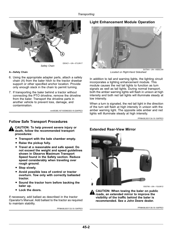 John Deere 461R, 561R Round Balers (500001-) (Export Edition) Operator's Manual (OMFH348276) - Image 4