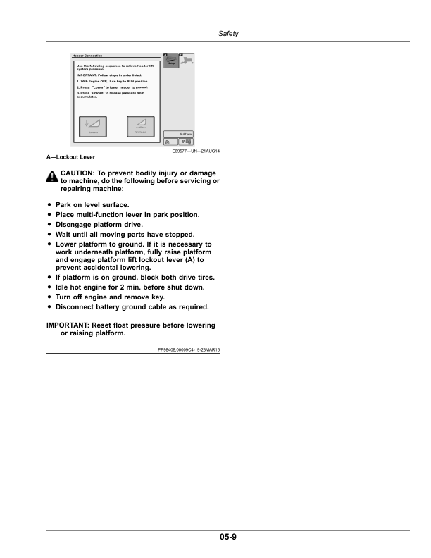 John Deere R500 Rotary Platform (490000-) (Export Edition) Operator's Manual (OMFH348432) - Image 3