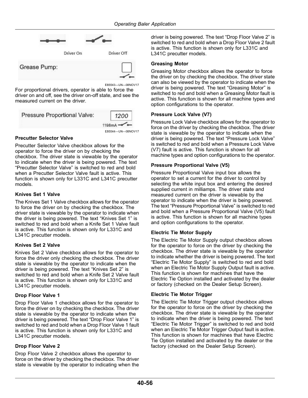 John Deere L331, L331 Precutter, L341, L341 Precutter Large Square Balers (490000-) (Export Edition) Operator's Manual (OMFH348554) - Image 2