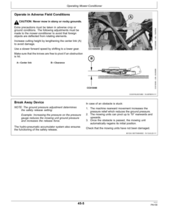 Alternative view of John Deere R930R Mower-Conditioner (European Edition) Operator's Manual (OMFH348649)