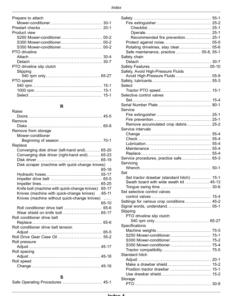 Alternative view of John Deere S250, S300, S350 Side Pull Mower-Conditioners (490000-) (Export Edition) Operator's Manual (OMFH348829)
