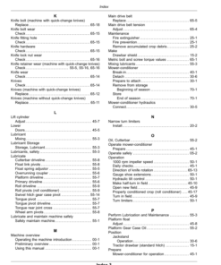 Alternative view of John Deere C300, C350 Center Pivot Mower-Conditioners (490000-) (North American) Operator's Manual (OMFH348832)