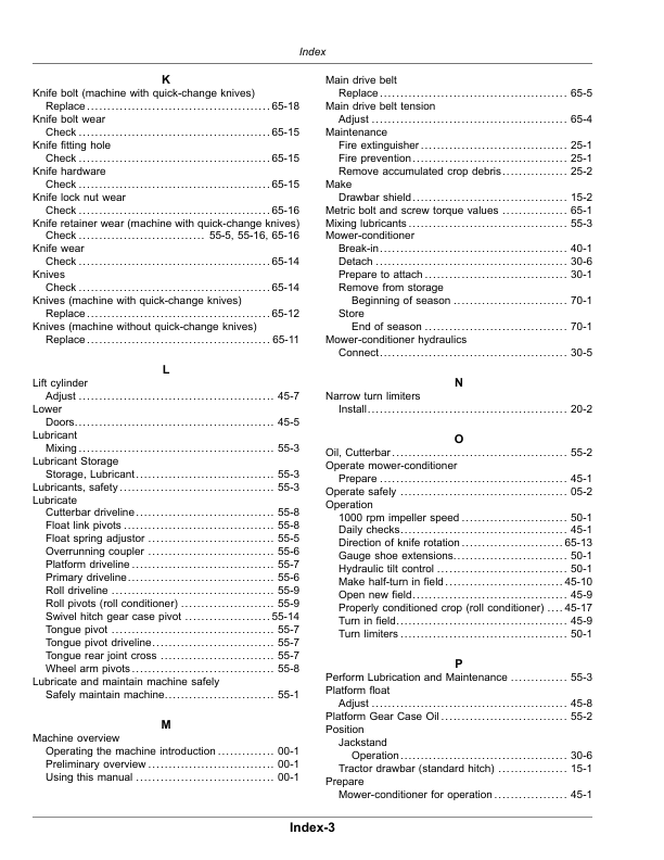 John Deere C300, C350 Center Pivot Mower-Conditioners (490000-) (North American) Operator's Manual (OMFH348832) - Image 2