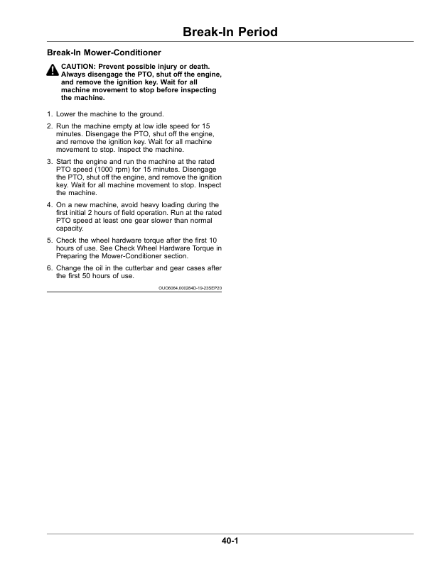 John Deere C450 Center Pivot Mower-Conditioner (490000-) (North American) Operator's Manual (OMFH348842) - Image 3
