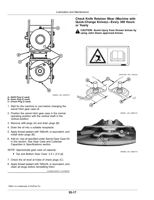 John Deere C450 Center Pivot Mower-Conditioner (490000-) (Export Edition) Operator's Manual (OMFH348845) - Image 3