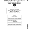 John Deere C500 Center Pivot Mower-Conditioner (490000-) (North American) Operator's Manual (OMFH348849)