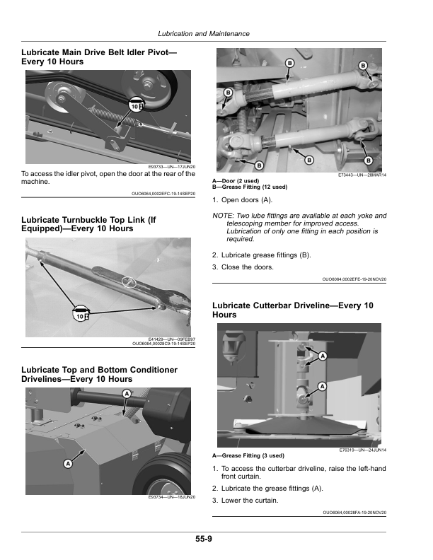 John Deere C500 Center Pivot Mower-Conditioner (490000-) (Export Edition) Operator's Manual (OMFH348852) - Image 3