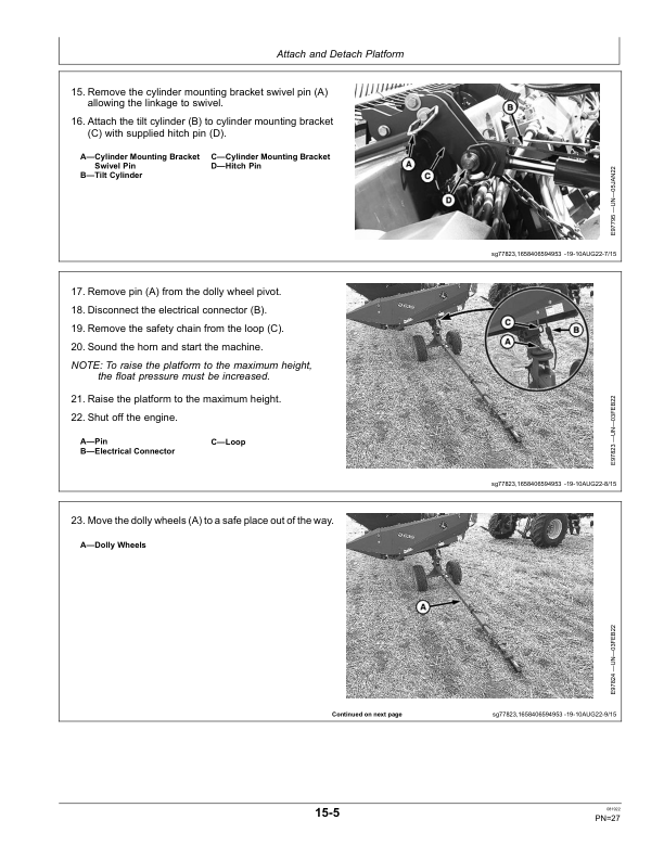John Deere D625, D630, D636 Series Draper (Export Edition) Operator's Manual (OMFH349000) - Image 2