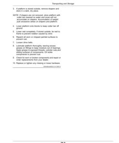 Alternative view of John Deere 415D, 420D, 425D, 430D, 435D, 440D Draper Platforms (490001-) (Worldwide Edition) Operator's Manual (OMFH349803)
