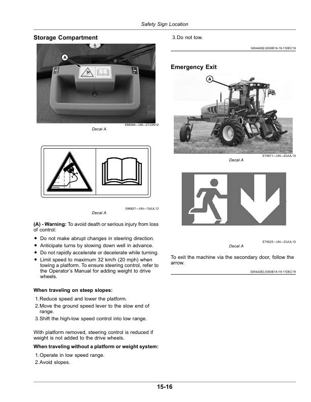 John Deere W155 Self-Propelled Windrower (North American) Operator's Manual (OMFH349957) - Image 3