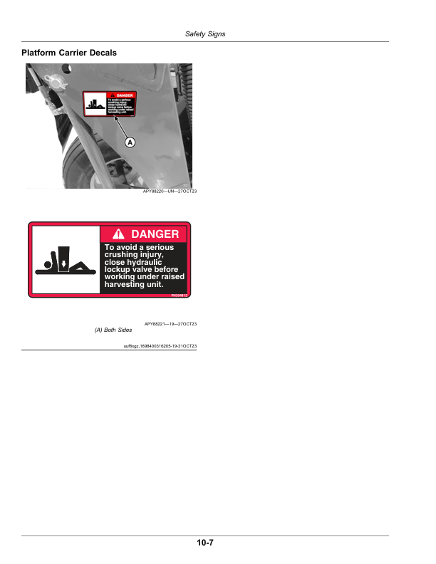 John Deere S250, S300, S350 Side Pull Mower- Conditioners (000001-) (North American) Operator's Manual (OMFH350430) - Image 2