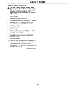 Alternative view of John Deere C300, C350 Center Pivot Mower Conditioners (000001-) (Export Edition) Operator's Manual (OMFH350443)