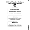John Deere W150 Self-Propelled Windrower (Serial Number: 490050-) Operator's Manual (OMFH350664)