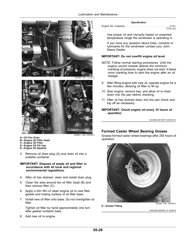 John Deere W150 Self-Propelled Windrower (Serial Number: 490050-) Operator's Manual (OMFH350664) - Image 3