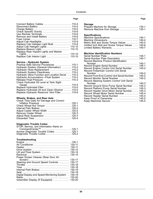 John Deere W235R, W260R Self-Propelled Windrower,(510000-) (North American) Operator's Manual (OMFH352677) - Image 3