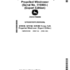 John Deere W200M, W235M, W260M Rotary Self- Propelled Windrower (Serial No. 510000-) (Export Edition) Operator's Manual (OMFH352680)