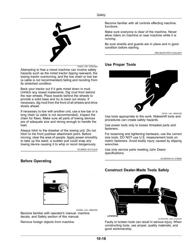 John Deere W235R, W260R Self-Propelled Windrower (Serial No. 510000-) (Export Edition) Operator's Manual (OMFH352684) - Image 3