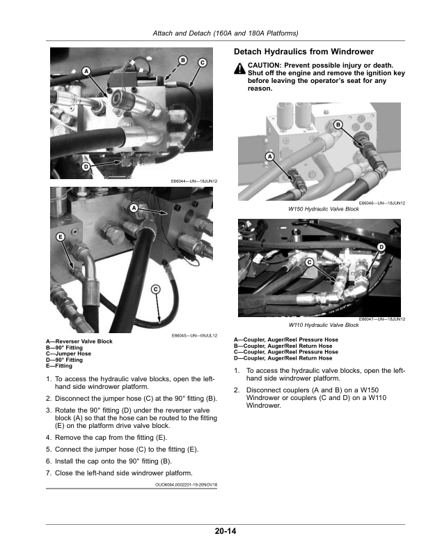 John Deere 160A, 180A, 1160A, 1180A Auger Platforms (501075-, 501550-, 500001-, 500225-) (Worldwide Edition) Operator's Manual (OMFH353168) - Image 2