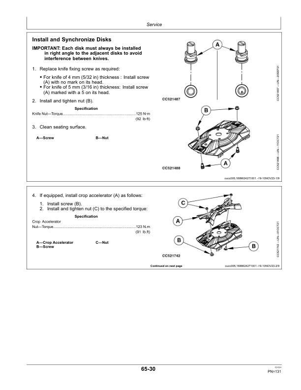 John Deere R310R, R350R Mower-Conditioner (European) Operator's Manual (OMFH353511) - Image 2