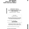 John Deere R160, R200 Rotary Disk Mowers (Serial No. 505447-) North America Operator's Manual (OMFH354429)