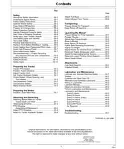 Alternative view of John Deere R160, R200 Rotary Disk Mowers (Serial No. 505447-) North America Operator's Manual (OMFH354429)