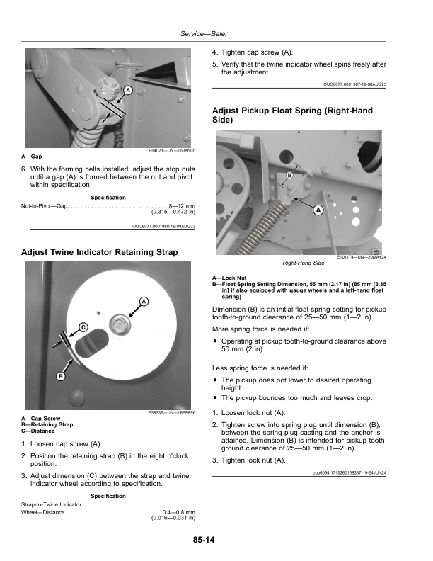 John Deere 451E Round Baler (Serial No. 519500-) (North American) Operator's Manual (OMFH354539) - Image 3