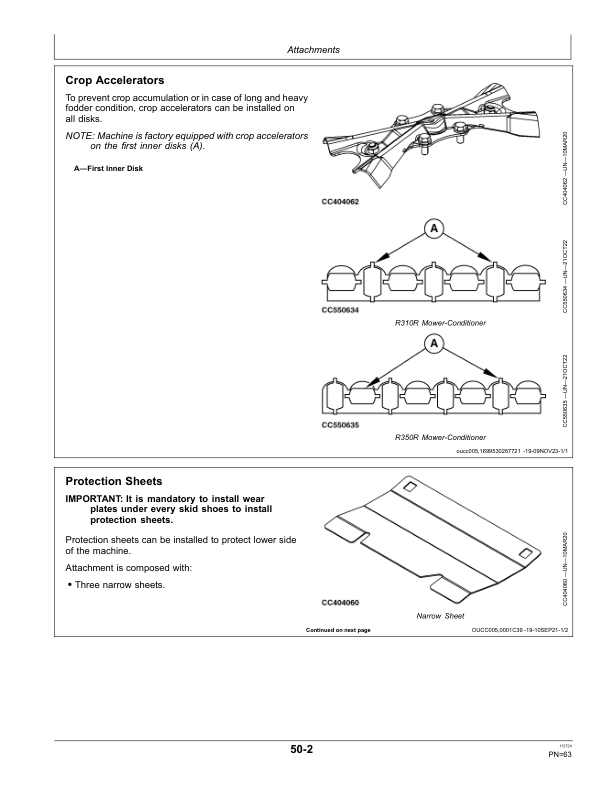 John Deere R310R, R350R Mower-Conditioner Operator's Manual (OMFH355148) - Image 3
