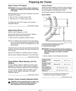 Alternative view of John Deere C300, C350 Center Pivot Mower Conditioners (Export Edition) Operator's Manual (OMFH355636)