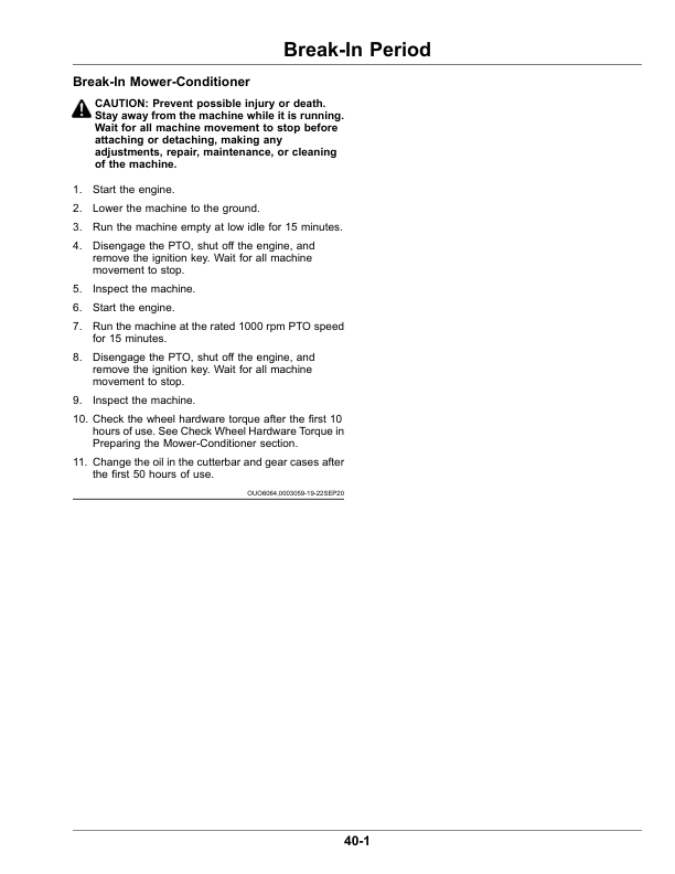 John Deere C400 Center Pivot Mower-Conditioners(North American) Operator's Manual (OMFH355638) - Image 3