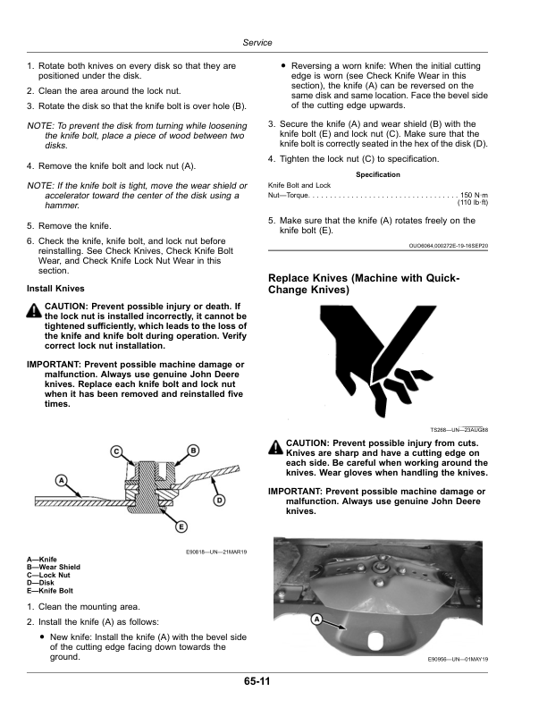 John Deere C400 Center Pivot Mower-Conditioners (Export Edition) Operator's Manual (OMFH355641) - Image 2