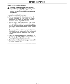 Alternative view of John Deere C450 Center Pivot Mower-Conditioner (North American) Operator's Manual (OMFH355656)