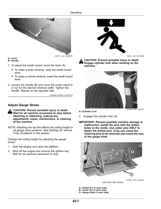 John Deere C450 Center Pivot Mower-Conditioner (North American) Operator's Manual (OMFH355656) - Image 3