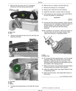 Alternative view of John Deere C450 Center Pivot Mower-Conditioner (Export Edition) Operator's Manual (OMFH355659)