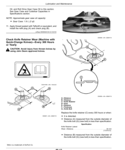 Alternative view of John Deere R400 Rotary Platform (Export Edition) Operator's Manual (OMFH355669)